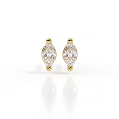 עגיל יהלום מרקיזה צמוד