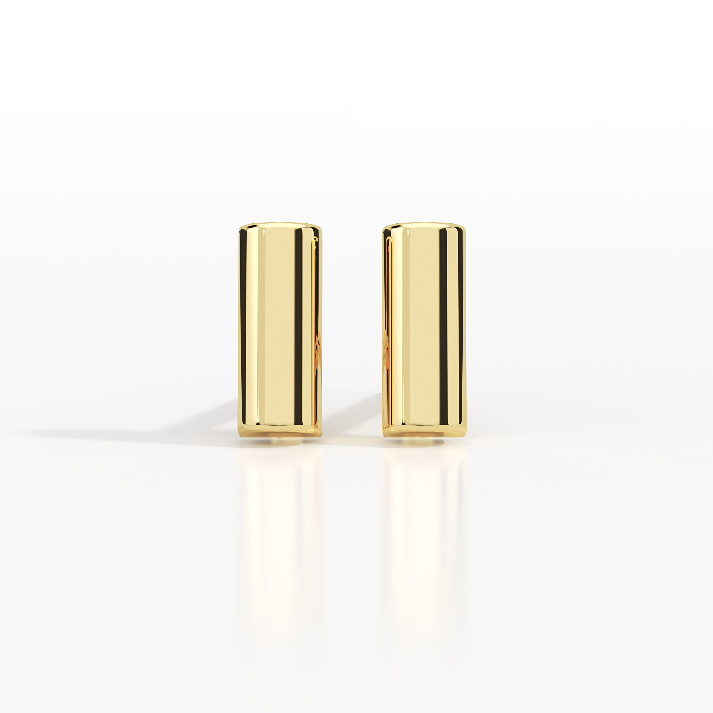 עגיל פס צמוד מזהב