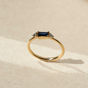 טבעת קורדליה ספיר ויהלומים