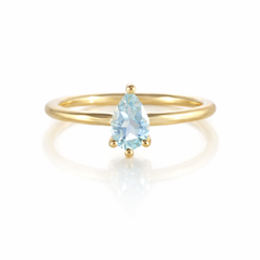 טבעת קליסטו אקוומרין