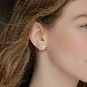 עגילי הרמיוני יהלומים קטנים