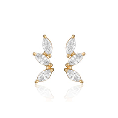 עגילי הרמיוני יהלומים קטנים