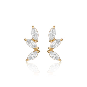 עגילי הרמיוני יהלומים קטנים