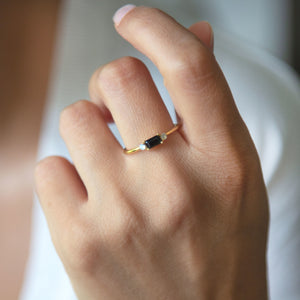 טבעת קורדליה ספיר ויהלומים