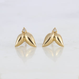 עגילי סירנה יהלומים