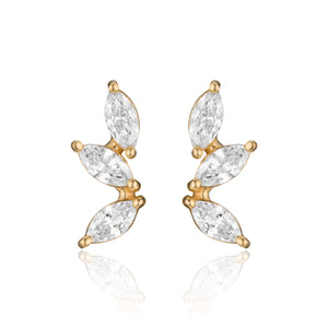 עגילי הרמיוני יהלומים קטנים