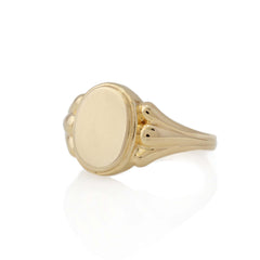 טבעת חותם זהב bold