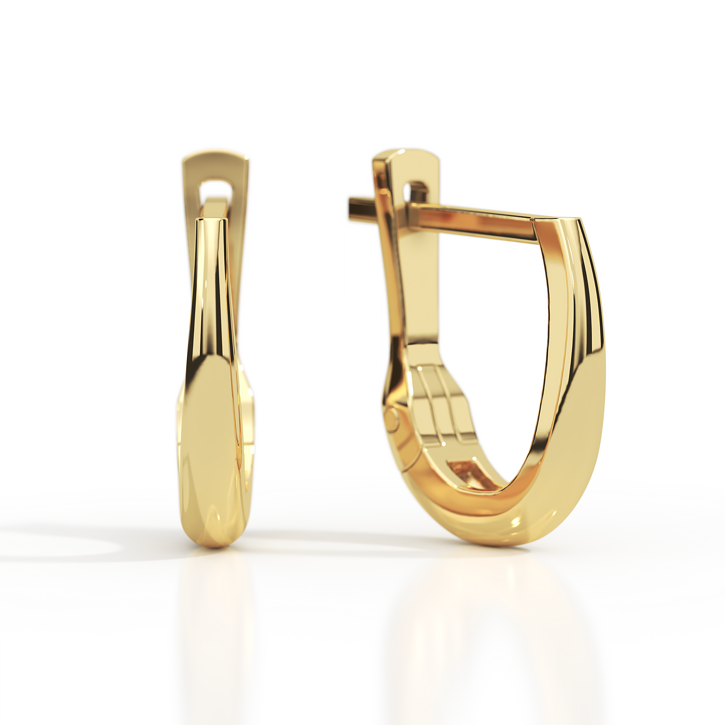 עגילי חישוק קטנים מזהב