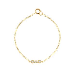 צמיד זהב עדין בהשראת וינטאג׳