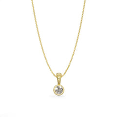 שרשרת זהב קלאסית עם יהלום