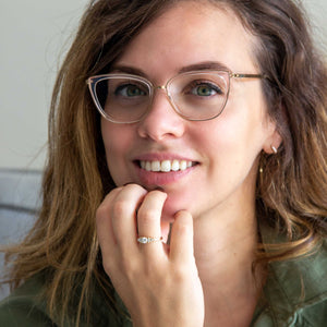 טבעת יהלומים הילה
