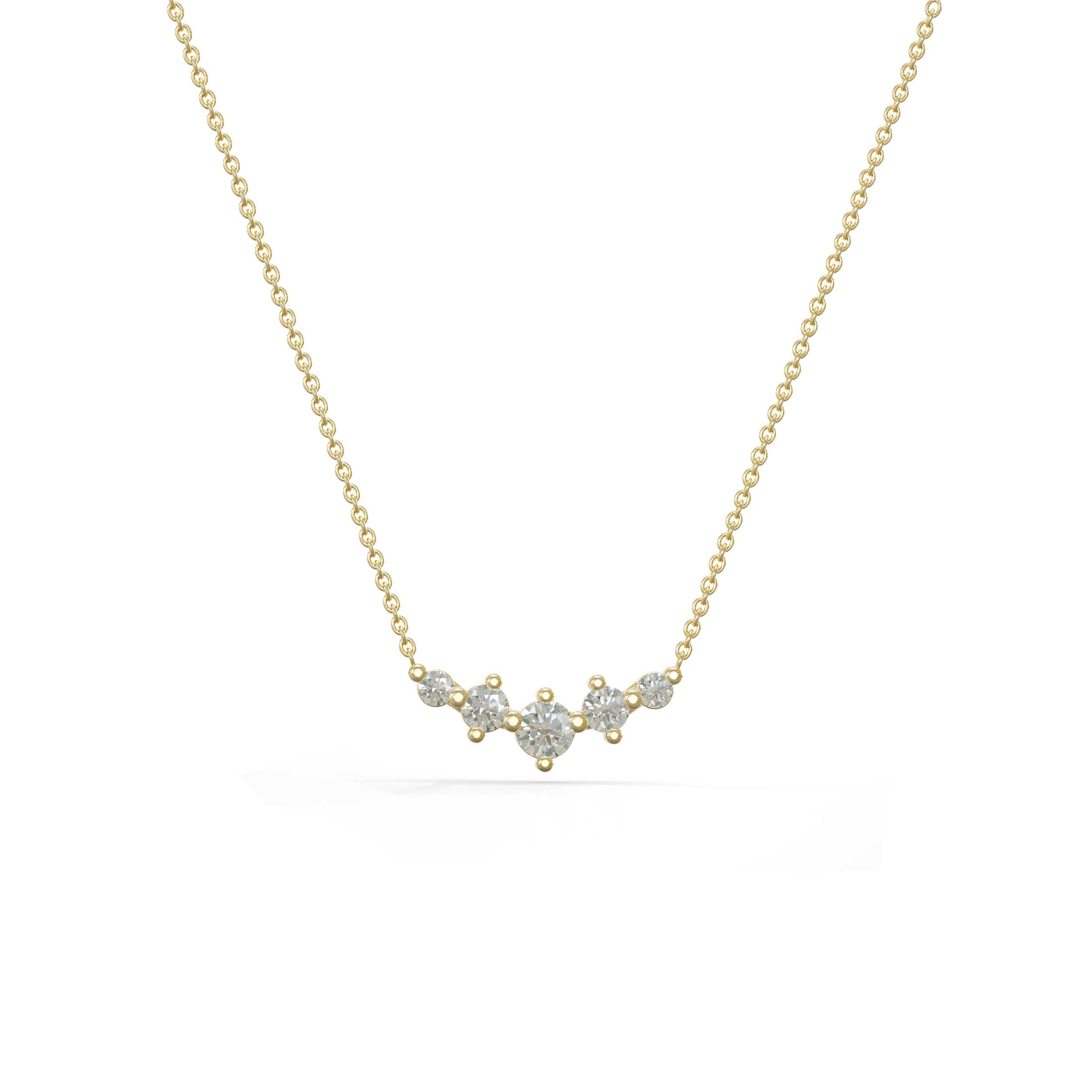 שרשרת שירה זהב ויהלומים