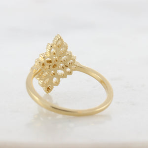 טבעת בלה נקודות עלים