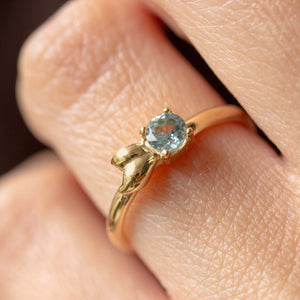 טבעת אנטיאה אקוומרין