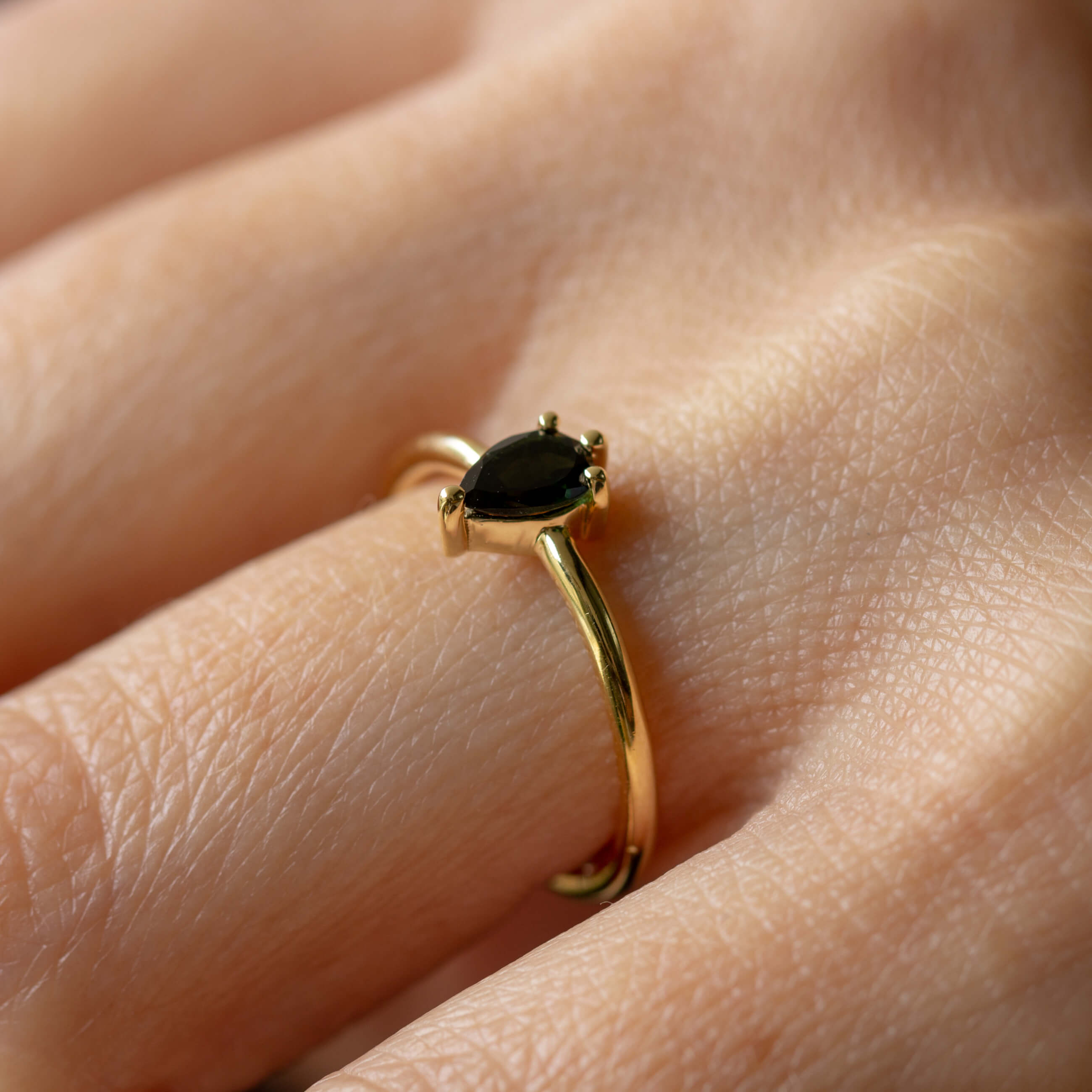 טבעת קליסטו טורמלין שחור