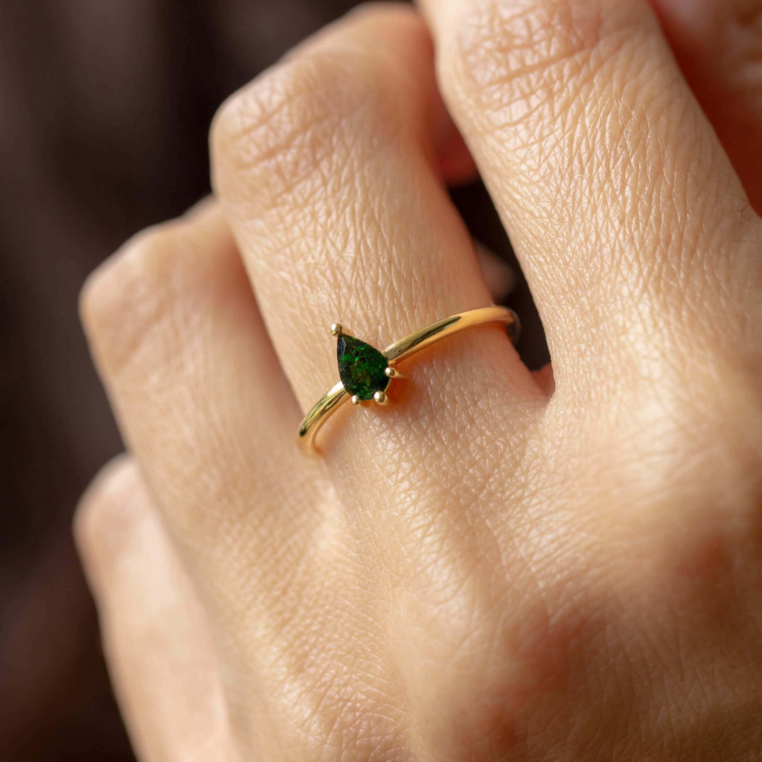 טבעת קליסטו טורמלין ירוק