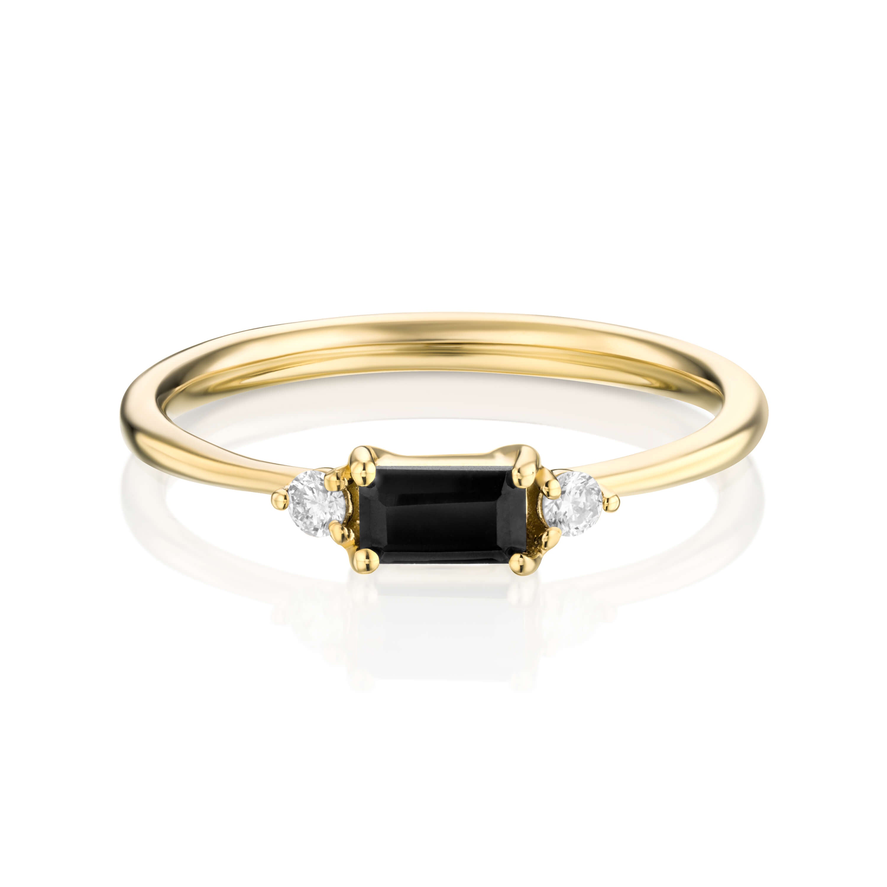 טבעת קורדליה שחורה