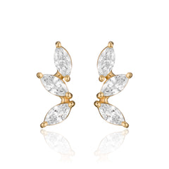 עגילי הרמיוני יהלומים קטנים