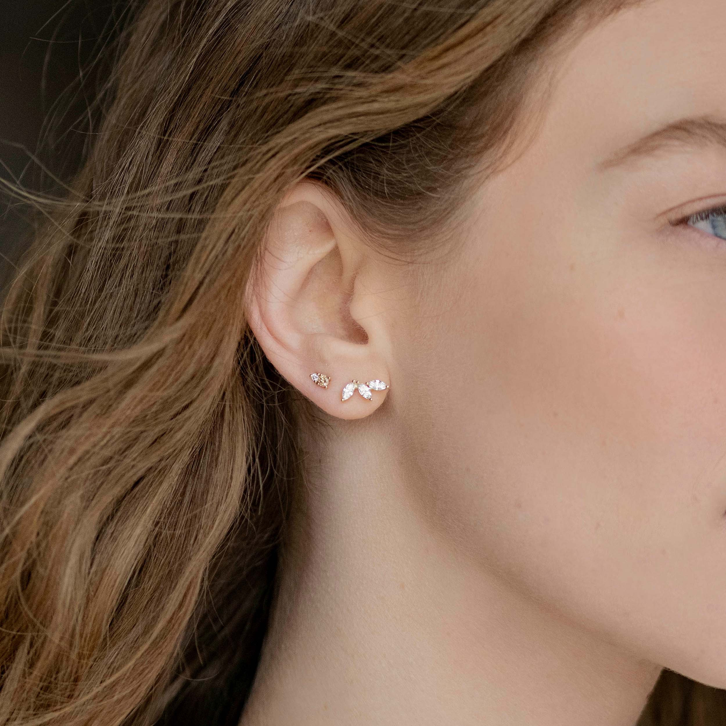 עגילי יהלומים מירנדה