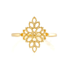 טבעת בלה נקודות עלים